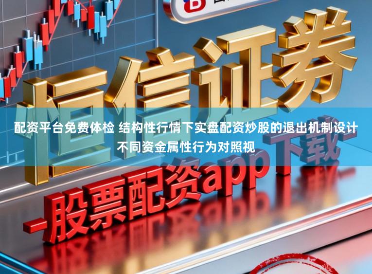 配资平台免费体检 结构性行情下实盘配资炒股的退出机制设计不同资金属性行为对照视