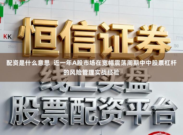 配资是什么意思  近一年A股市场在宽幅震荡周期中中股票杠杆的风险管理实战经验